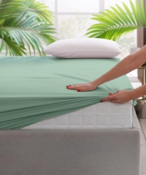 CEARCEAF PAT CU ELASTIC 140X200 CM VERDE - Img 4