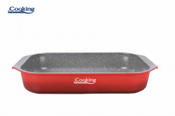 TAVA INALTA ALUMINIU 39.5x26CM, RED LINE - Img 2