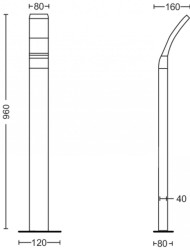 SPLAY POST ANTHRACITE 12W 27K HV - Img 2