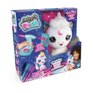 Jucarie de plus de colorat, Airbrush Plush, Unicorn
