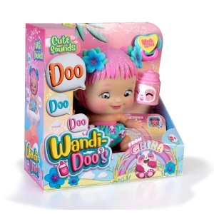 Papusa Bebelus Wandi Doo Asian, Cu Sunete si Accesorii, Multicolor, 20 cm - Img 3