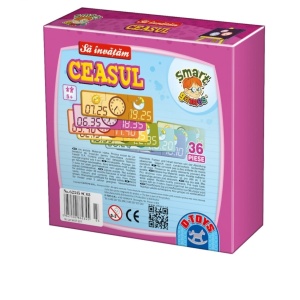 Joc Educativ Să Învățăm Ceasul, Puzzle de Asociere a Orei, 36 Piese - Img 2