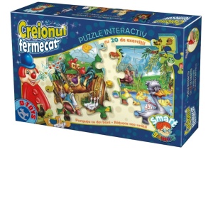Puzzle Interactiv Creionul Fermecat, 20 Exerciții Educative, Joc de Învățare pentru Copii