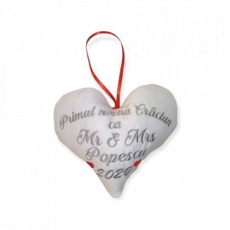 Pernita ornament Craciun-Primul nostru Craciun 