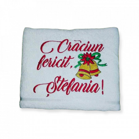 Prosop Craciun fericit - Clopotei 70 x140 cm