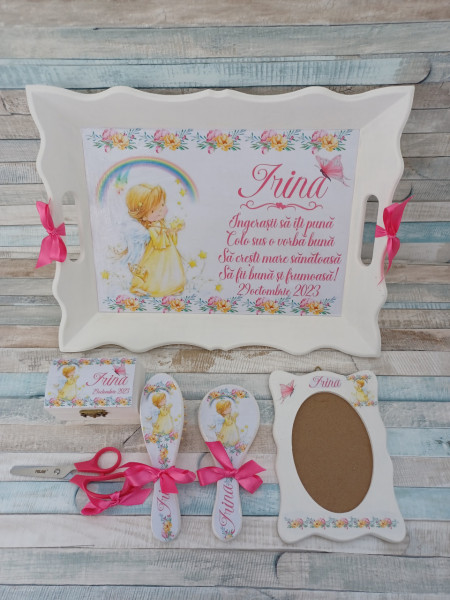 Set mot Set turta 1 an – pachet personalizat – Ingeras