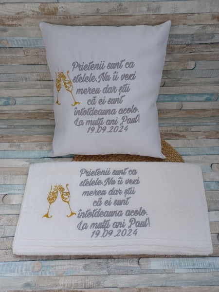 Set Prosop si Perna Cadou ptr prieten/a La multi ani!