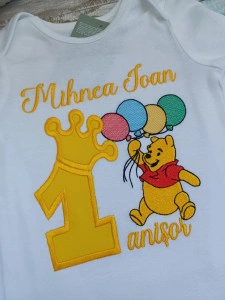 Body personalizat 1 an Ursulet Winnie