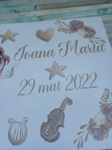 Cufar trusou din lemn personalizat Zanuta,dimensiune 40/30/10 cm
