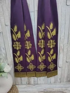 Paterite brodate Iisus Hristos si Maica Domnului II mov