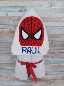 Prosop cu gluga Spiderman 70x140cm