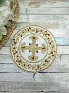 Ripida brodata pentru Sfantul Potir-Cruce