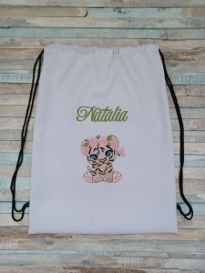 Rucsac gradinita/cresa personalizat prin broderie Tigru