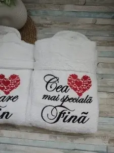 Halate baie personalizate Cadou Fini