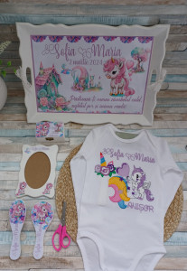 Set mot Set turta 1 an – pachet personalizat – Unicorn - Img 5