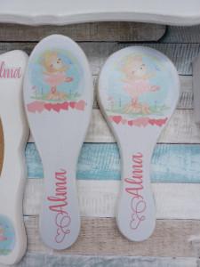 Set mot Set turta 1 an – pachet personalizat – Ursulet Fetita Roz
