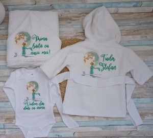 Set pentru baita de mir (baita de a 2 a zi) , Micul Print 3 piese