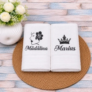 Set prosoape Cadou Madalina si Marius