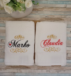 Set prosoape personalizate cu nume
