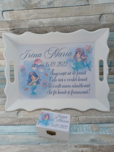 Set Tavita Mot Personalizata Mica Sirena