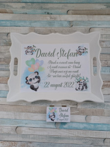 Set Tavita Mot Personalizata Ursulet Panda