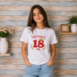 Tricou aniversar 18 ani Viata incepe la 18 ani