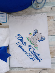 Trusou botez baiat Elefantel albastru