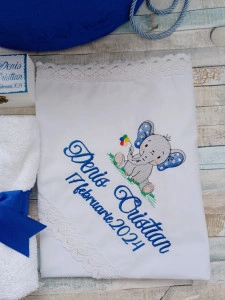 Trusou botez baiat Elefantel albastru