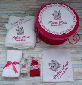 Trusou botez fetita pisicuta Marie 8 piese