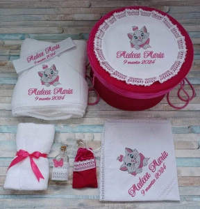 Trusou botez fetita pisicuta Marie 8 piese