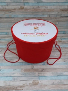 Cutie trusou botez Ingeras rosu