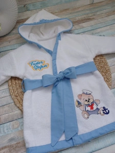 Halat de baie personalizat, bumbac