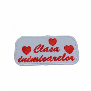 Petic textil / Patch brodat Clasa Inimioarelor