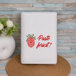 Prosop personalizat Paste fericit 70x140cm