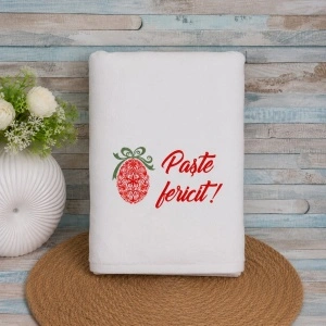 Prosop personalizat Paste fericit 70x140cm