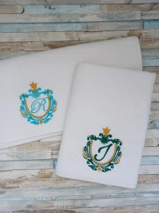 Set 2 prosoape personalizate Monograma