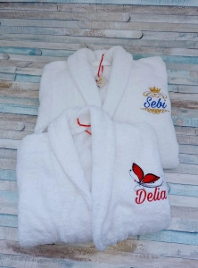 Set halate baie din bumbac personalizate