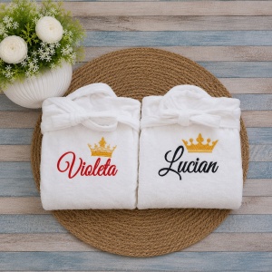 Set halate baie personalizate Violeta si Lucian