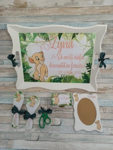 Set mot Set turta 1 an – pachet personalizat – Nala