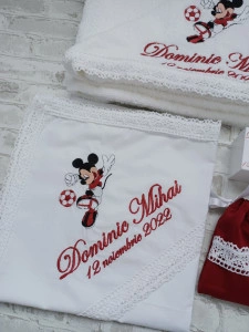 Trusou botez baiat Mickey Fotbal ,8 piese