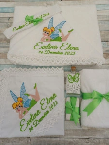 Trusou botez personalizat Clopotica ,8 piese