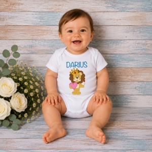 Body bebe personalizat Regele leu