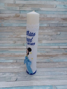 Lumanare botez Mickey Mouse Baby -Albastru