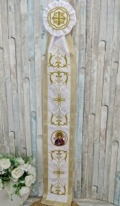 Paterita brodata integral cu Sf. GHEORGHE 1 M