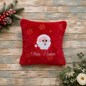 Pernita personalizata Mos Craciun -40x40cm