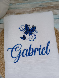 Prosop personalizat Fluturas albastru
