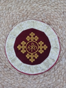 Ripida brodata pentru Sfantul Potir din material textil