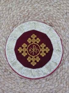 Ripida brodata pentru Sfantul Potir din material textil