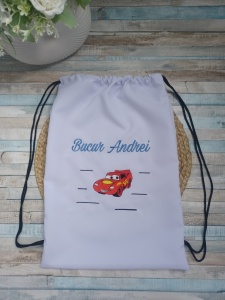 Rucsac Săculeț Personalizat Cars 35x45cm