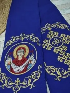 Semn pentru Sfanta Evanghelie 120×13cm Maica Domnului Albastru